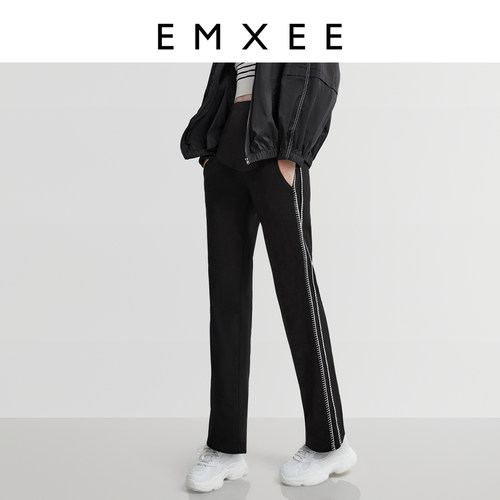EMXEE/嫚熙孕妇直筒裤