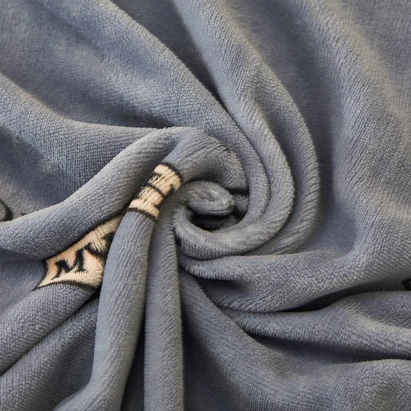 珊瑚绒被套单件牛奶法兰绒被罩冬季加绒加厚保暖双面绒毛绒褥子套