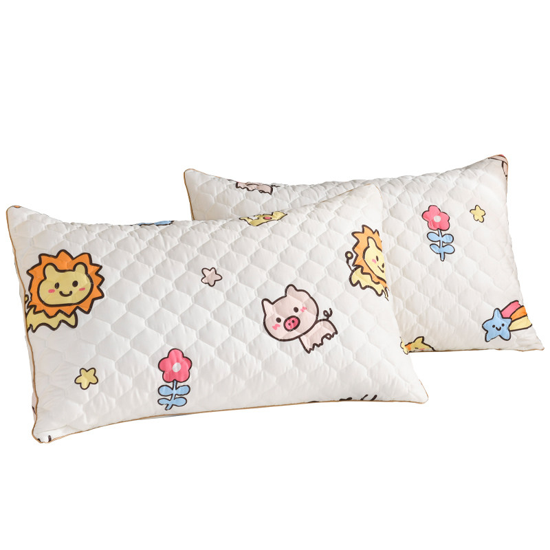 夹棉枕套一对装大号成人全棉纯棉加厚信封式枕头枕芯罩单人枕头套