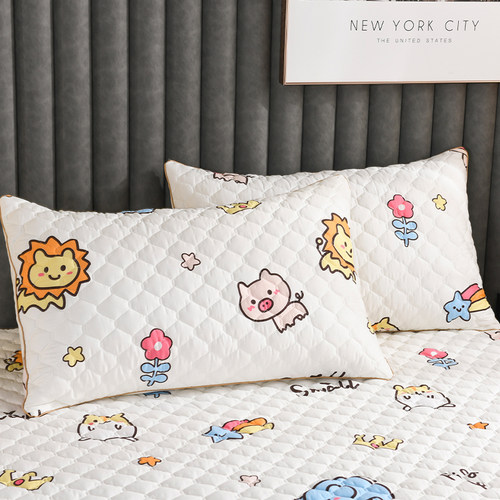 夹棉枕套一对装大号成人全棉纯棉加厚信封式枕头枕芯罩单人枕头套