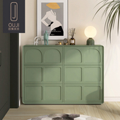 柜小户型玄关柜 柜翻斗家用极窄门厅鞋 全实木法式 奶油风烤漆超薄鞋