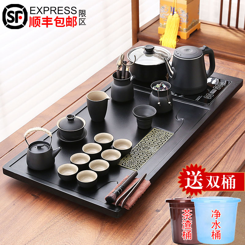 自动上水一体茶盘全自动茶具套装2025新款茶台防烫烧水壶家用客厅