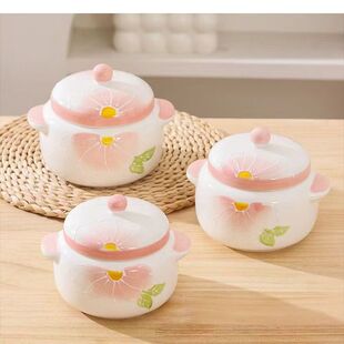 冠宇炖盅隔水家用陶瓷蒸盅炖罐一人份燕窝煲汤小瓦罐健康釉下彩