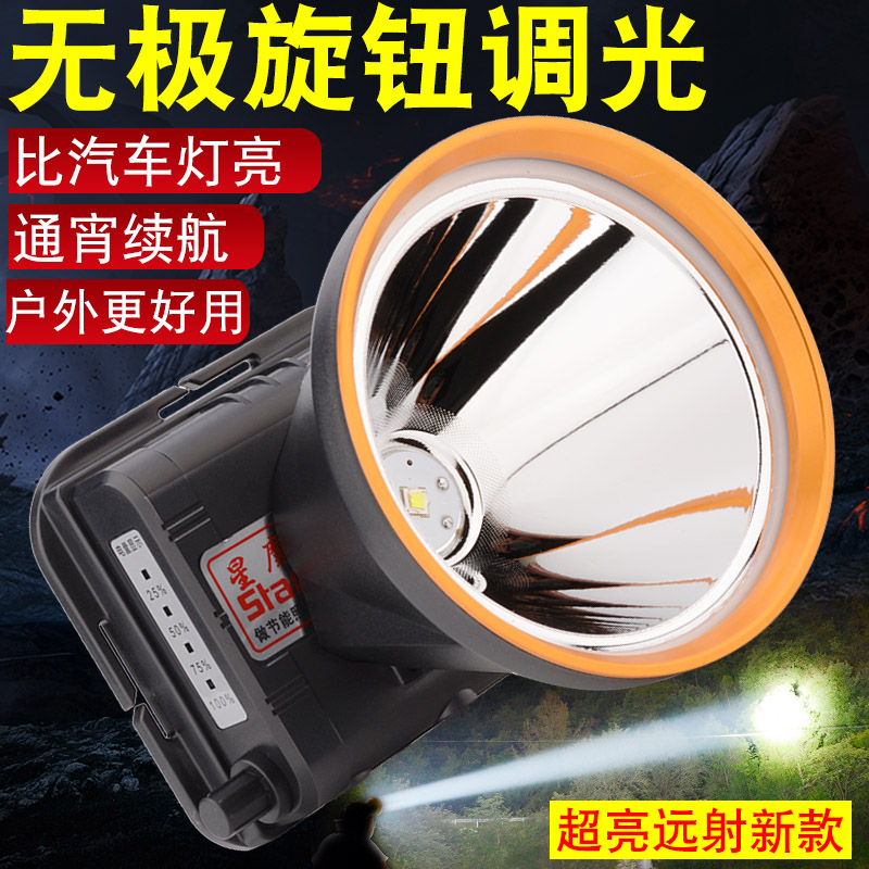 2025款头灯强光充电超亮头戴式电筒进口led户外锂电矿灯超长续航