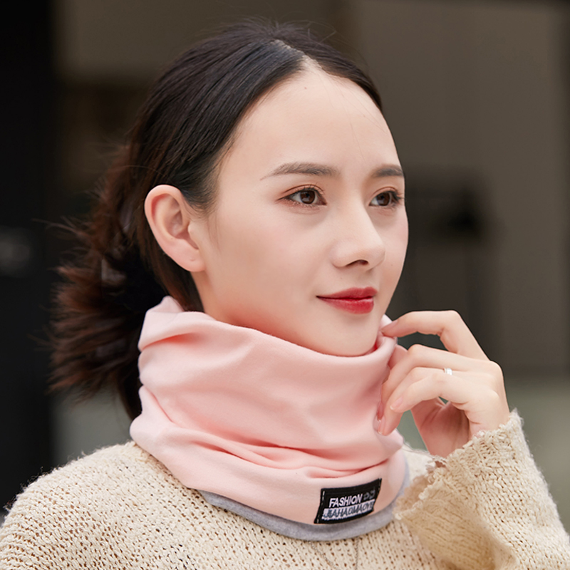 多功能围脖女春秋户外骑车百搭围巾加厚保暖脖套月子帽护颈椎护脖