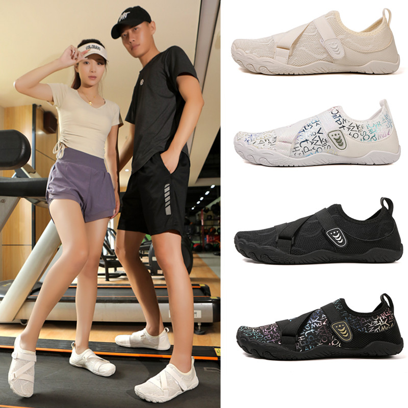 室内健身鞋男女硬拉深蹲静音瑜伽跳操跳绳鞋居家运动跑步机专用鞋