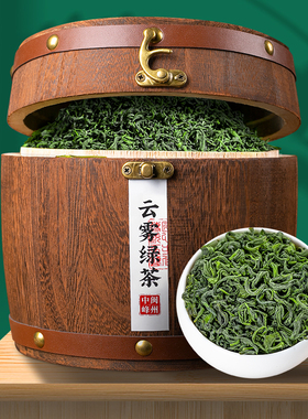 云雾绿茶2025新茶叶高山春茶日照充足浓香型非毛尖茶叶礼盒装400g