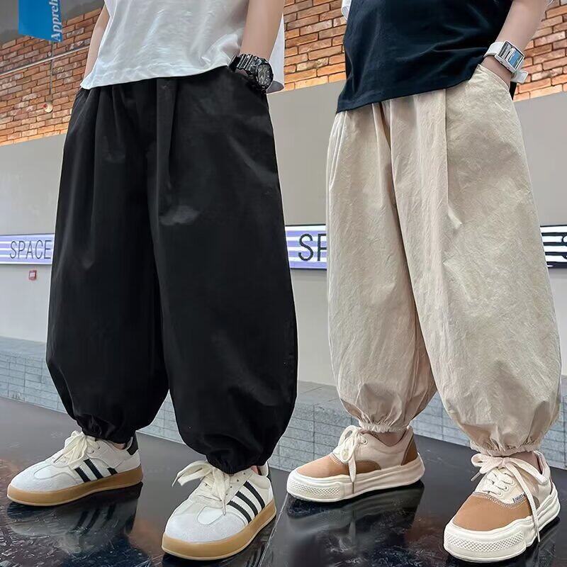 束脚裤棉麻灯笼裤薄款速干