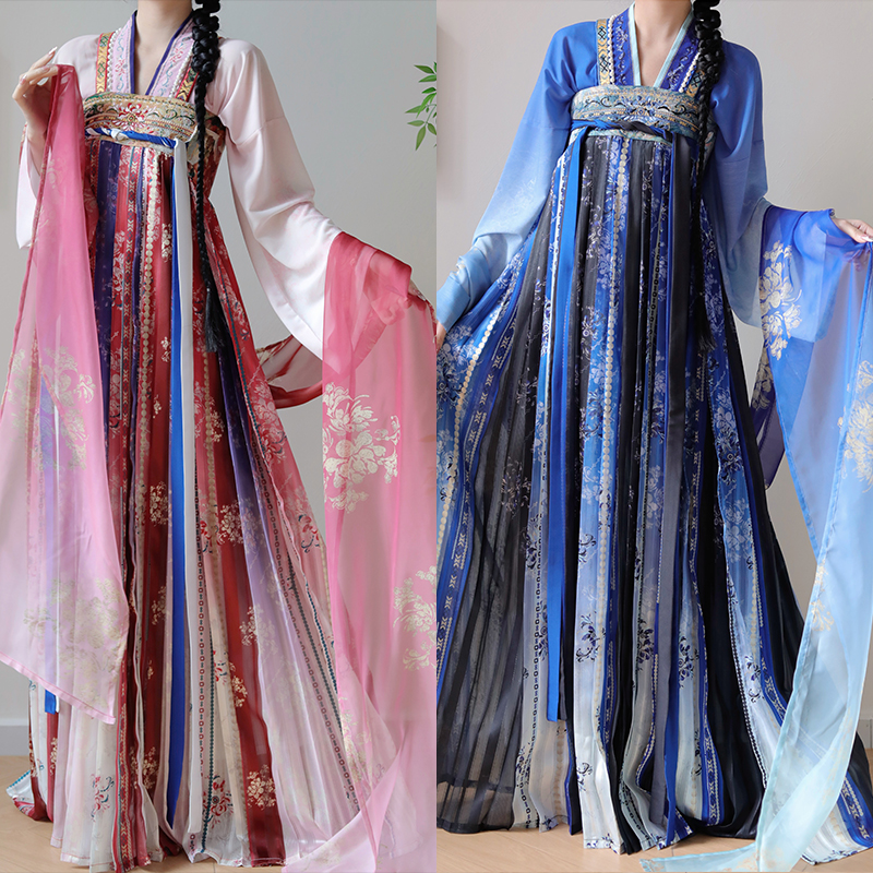 【蓝色妖姬】汉服女唐制齐胸襦裙