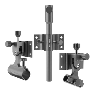 铝镁合金超轻钓箱配件三件套插片式灯架钓鱼伞架鱼护炮台架饵盘架