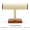 13-Solid wood beige T-shaped display stand