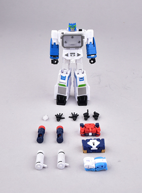 变形玩具SD01B白色精涂版声波小比例带磁带13CM带替换手机器模型