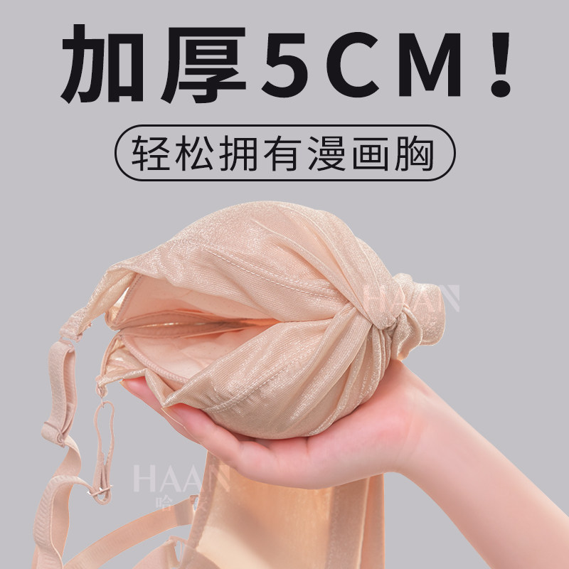 无钢圈小胸聚拢显大加厚文胸
