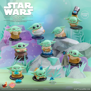 Hot Toys 星球大战 古古COSBI盲盒尤达宝宝迷你人偶手办摆件礼物