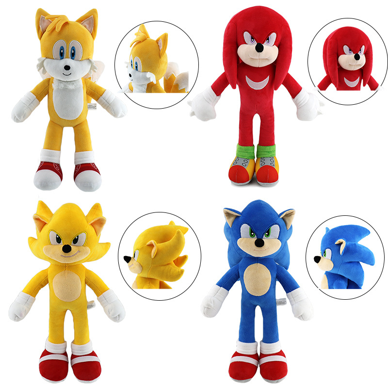 sonic刺猬索尼克游戏周边公仔塔尔斯纳克鲁斯超音鼠毛绒玩具玩偶
