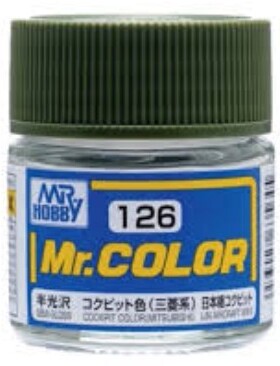 MR.HOBBY/郡仕 C126  战机座舱内部绿色 10ml油性模型油漆