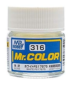 MR.HOBBY/郡仕 C316 FS17875白色 10ml油性模型油漆