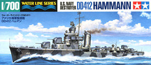 tamiya/田宫 31911 美国海军西姆斯级dd-412"哈曼"驱逐舰