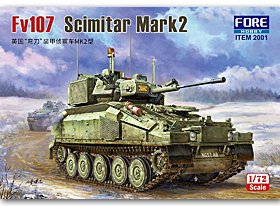FORE HOBBY 2001 英国陆军 FV107 弯刀Mk.2轻型装甲侦察战车 1/72