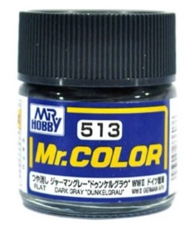 MR.HOBBY/郡仕 C513 德国装甲车辆用暗灰色 10ml油性模型漆