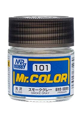 MR.HOBBY/郡仕 C101 烟灰色(半透明黑色) 10ml油性模型油漆