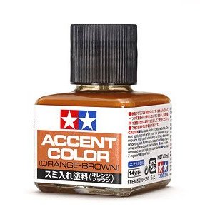 TAMIYA/田宫 87209 40ml橙棕色模型锈蚀旧化效果液(含笔刷)