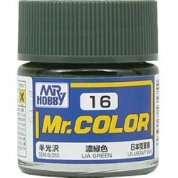 MR.HOBBY/郡仕 C16 浓绿色 10ml油性模型油漆