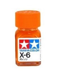 TAMIYA/田宫 80006 X-6 橙色 10ml珐琅系油性模型油漆