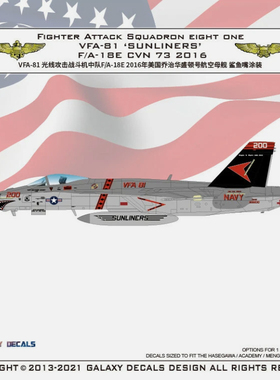 GALAXY/星河 G48042 F/A-18E VFA-81 