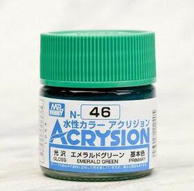 MR.HOBBY/郡仕 N46 翡翠绿色 ACRYSION系10ml水性模型油漆