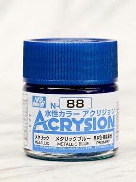 MR.HOBBY/郡仕 N88 金属蓝色 ACRYSION系10ml水性模型油漆