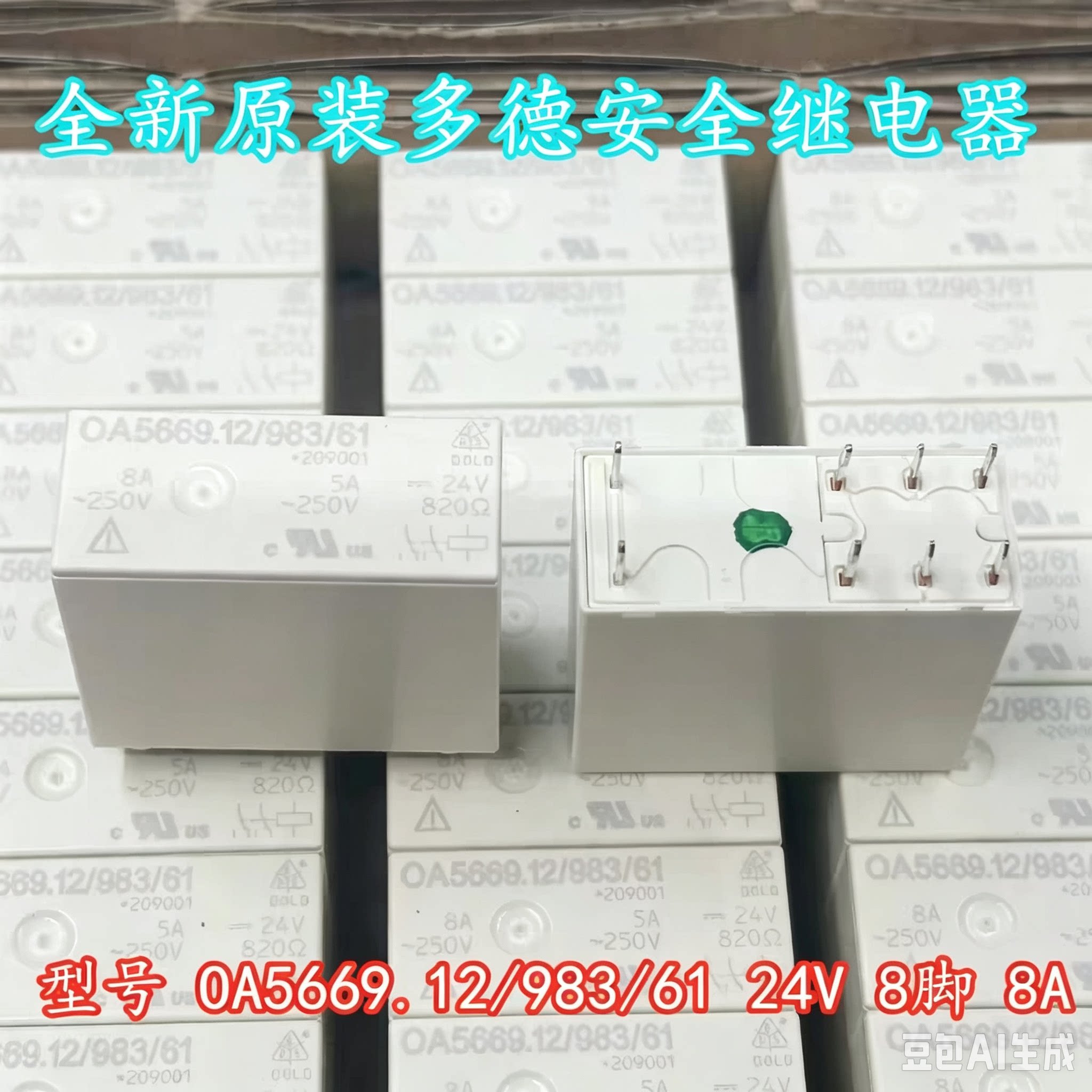 OA 5669.12/983/61 24V 全新原装多德安全继电器 8脚 8A 现货可拍