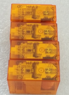 HFA2 24-2ZSTF(101)宏发继电器HFA2/24-2ZSTF 8A/250VAC 八脚