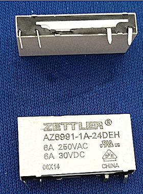 ZETTLER赛特勒继电器 AZ6991-1A-24DEH 贴片四脚 6A 24VDC