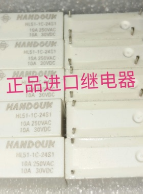 HANDOUK HL51-1C-24S1 进口继电器  HL51-1C-24S1 10A 250VAC
