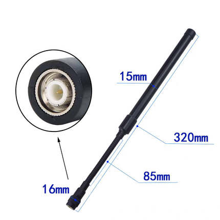 玻璃钢鹅管战术天线TNC户外CS野战TCA哈里斯手台PRC152/148 33cm