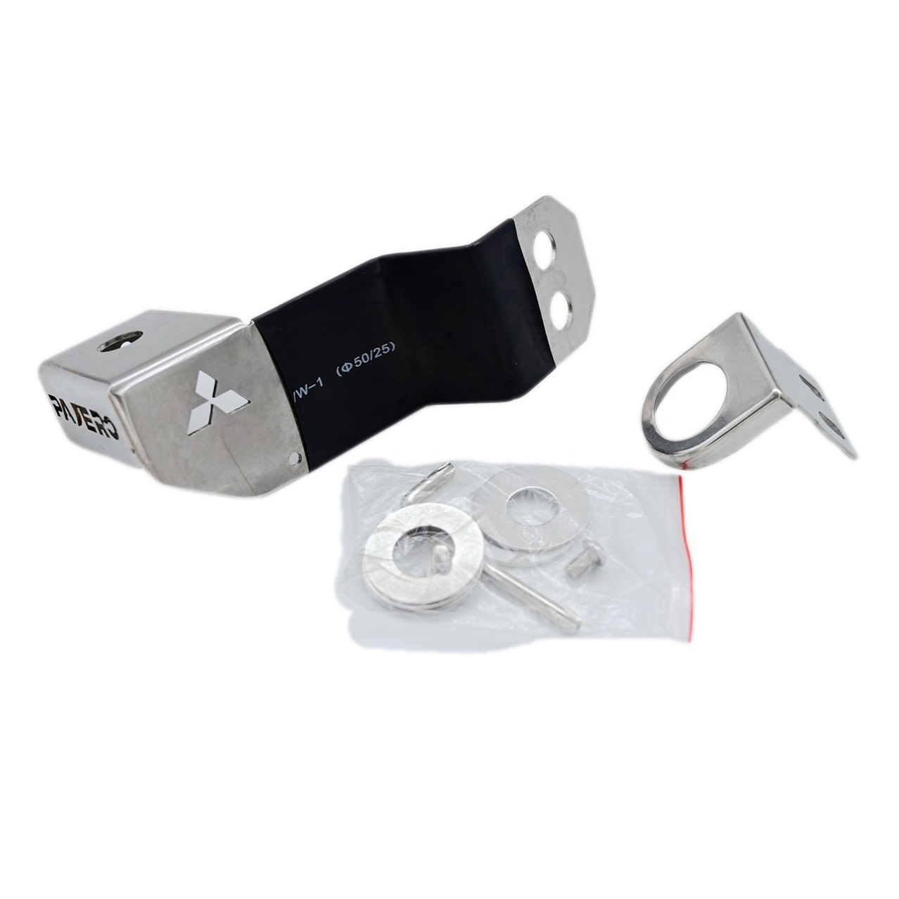 PAJERO帕杰罗V93防盗天线支架苗子车台天线不锈钢夹边固定线馈线