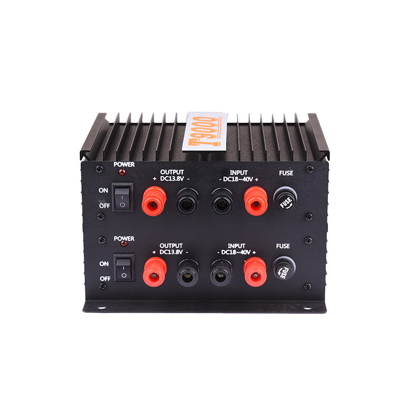 双层T9000电源稳压器80A船舶用变压器24V转13.8V海图机高频降压器