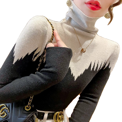 蜜熙高领毛衣时髦内搭打底