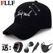 帽子男夏天鸭舌帽韩版 潮牌ins百搭学生街头太阳帽防晒遮阳棒球帽