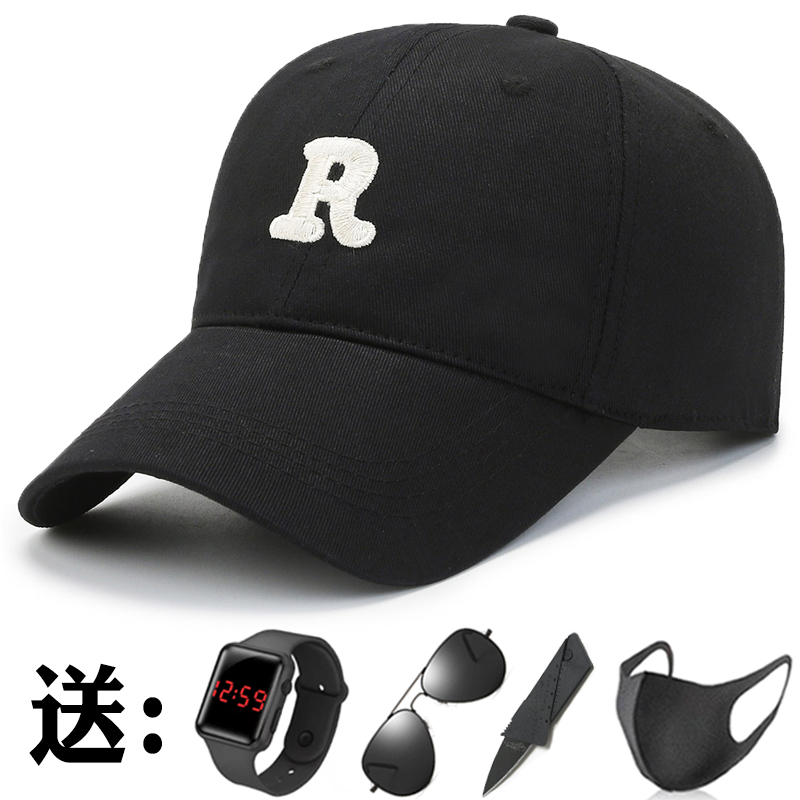R标帽子男夏天防晒遮阳运动