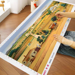 梵高丰收十字绣2025新款客厅卧室世界名画高级感手工自己绣刺绣