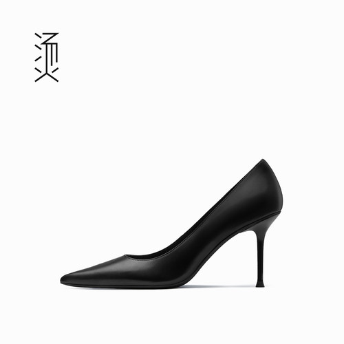 烫法式牛皮通勤百搭高跟社交女鞋