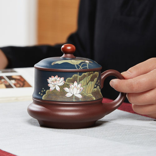 原矿宜兴紫砂杯手工泡茶杯