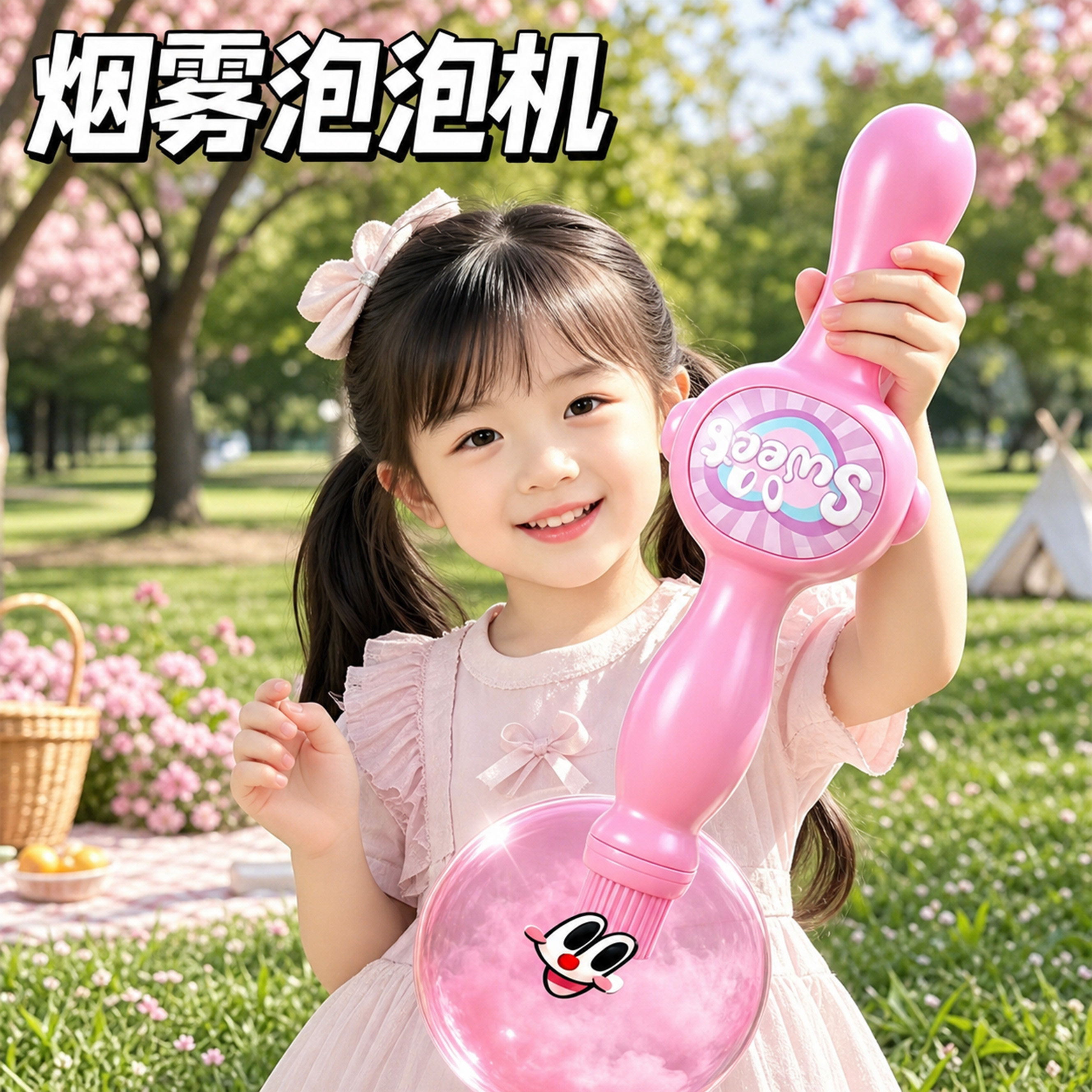 烟雾泡泡机网红爆款儿童益智玩具图片