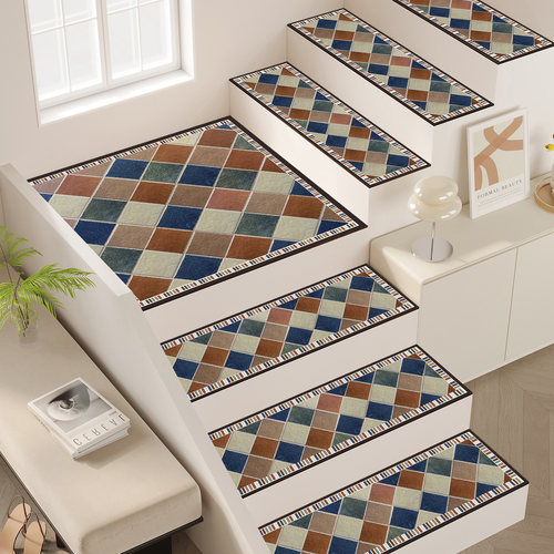 美式别墅木楼梯踏步垫台阶专用