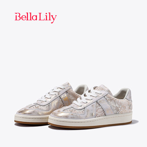 BellaLily新款温柔原创德训鞋女低帮休闲鞋百搭运动板鞋