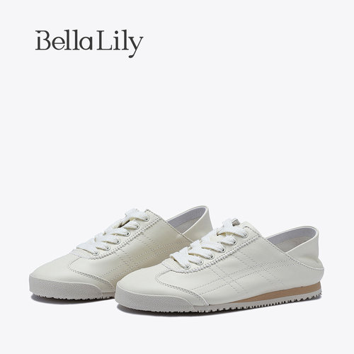 bellalily休闲平底两穿德训鞋