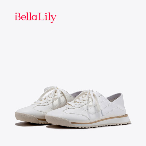 bellalily休闲平底两穿德训鞋