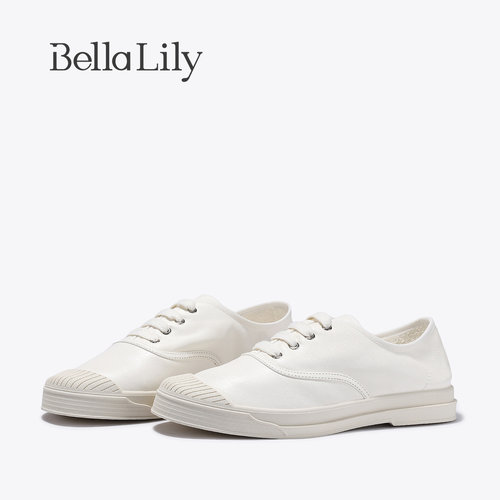 BellaLily夏季新款经典百搭小白鞋运动休闲鞋女轻便平底鞋子